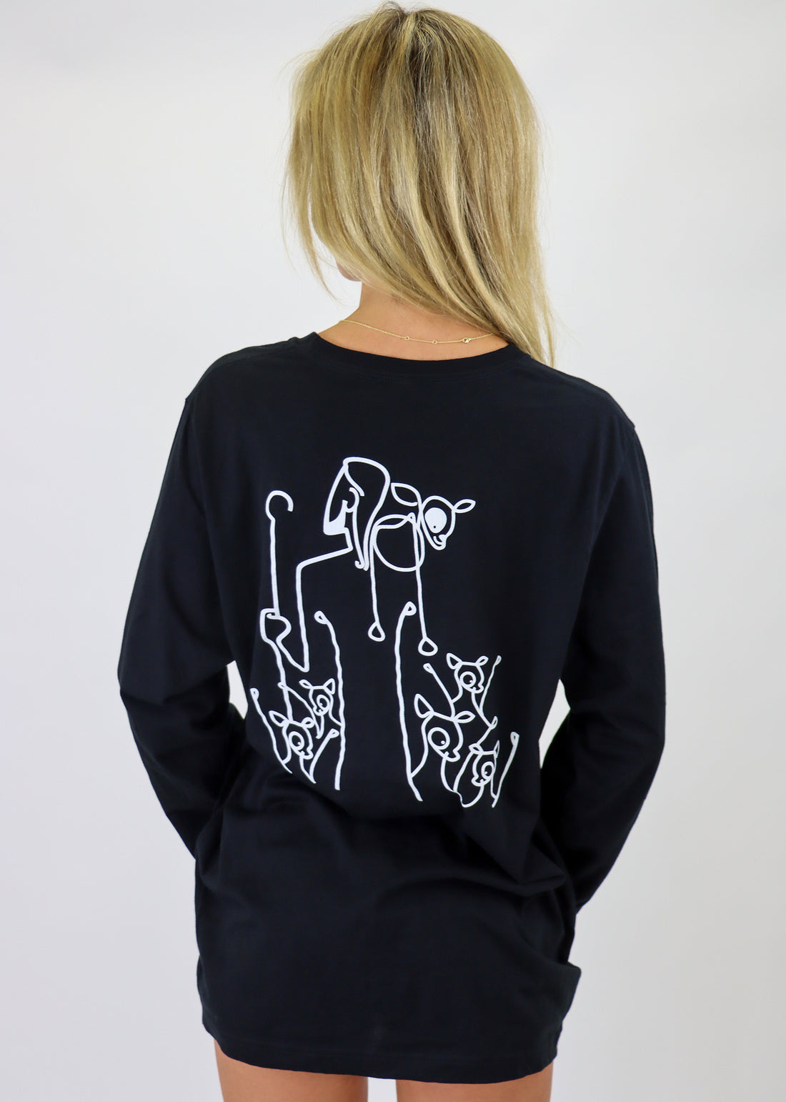 1Sheep Signature Long Sleeve Unisex Black