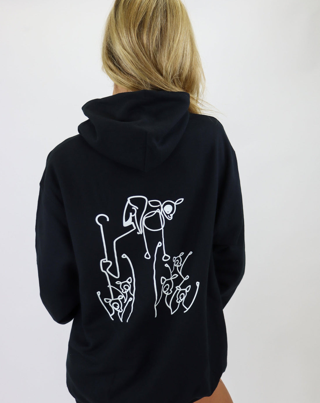 1Sheep Signature Hoodie Unisex Black