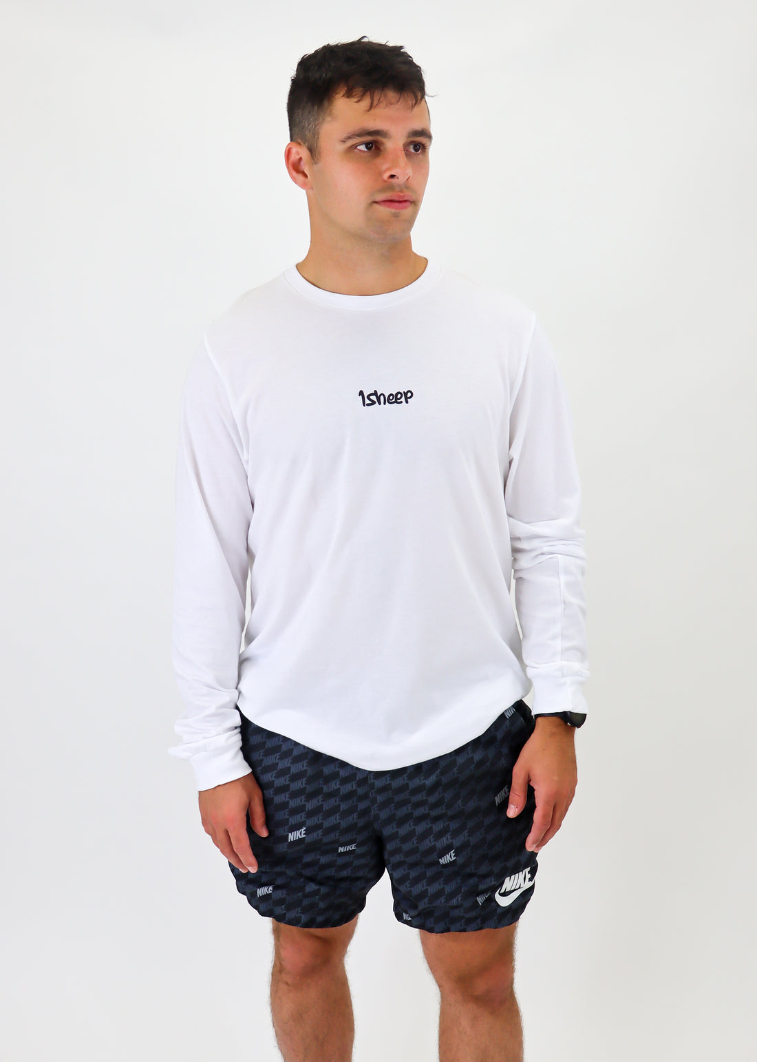 1Sheep Signature Long Sleeve Unisex White