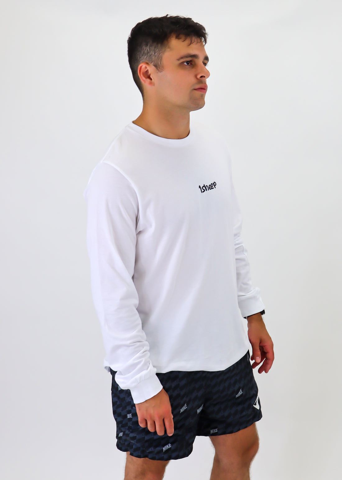 1Sheep Signature Long Sleeve Unisex White