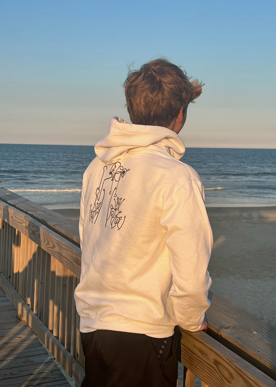 1Sheep Signature Hoodie Unisex White